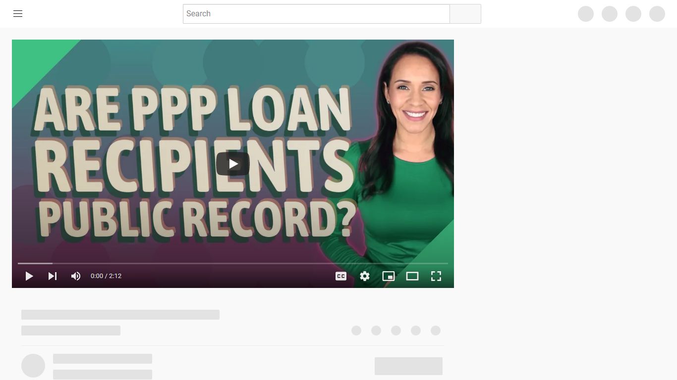 Are PPP loan recipients public record? - YouTube